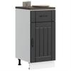 Kitchen Base Cabinet „Lucca” Black Glued Wood