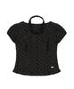 ILLIGO Ribbon Tie Square Neck Blouse Black Dot