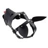 Warmtrees SM Dog Leather Hentai SM Dog Slave Party Couples Blindfold Full Head Restraint Breathable Popular for SM Fetish Black Mask, Mask,