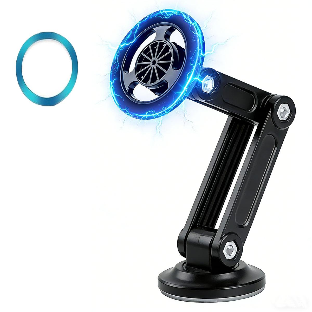 

Universal 360° PRO Magnetic Suction Phone Holder Car, ABS Folding Magnetic Cell Phone Holder for Car [Super Strong Magnet] чорний