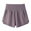 Pantaloncini da Corsa Traspiranti a Vita Alta da Donna con Controllo Pancia