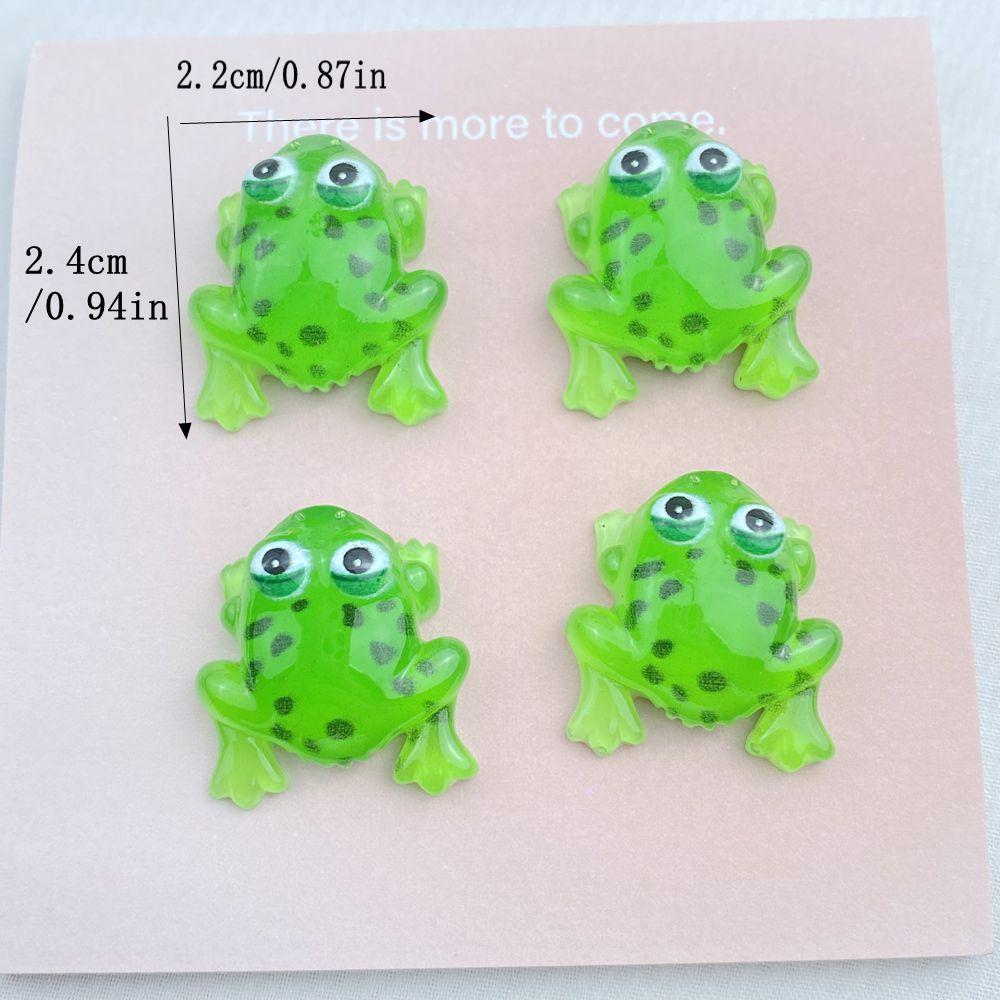 10Pcs New Models Colorful Cartoon Frog Series Resin Scrapbook DIY Jewelry Hairpin Headrope Decoration Crafts Diy Accessories