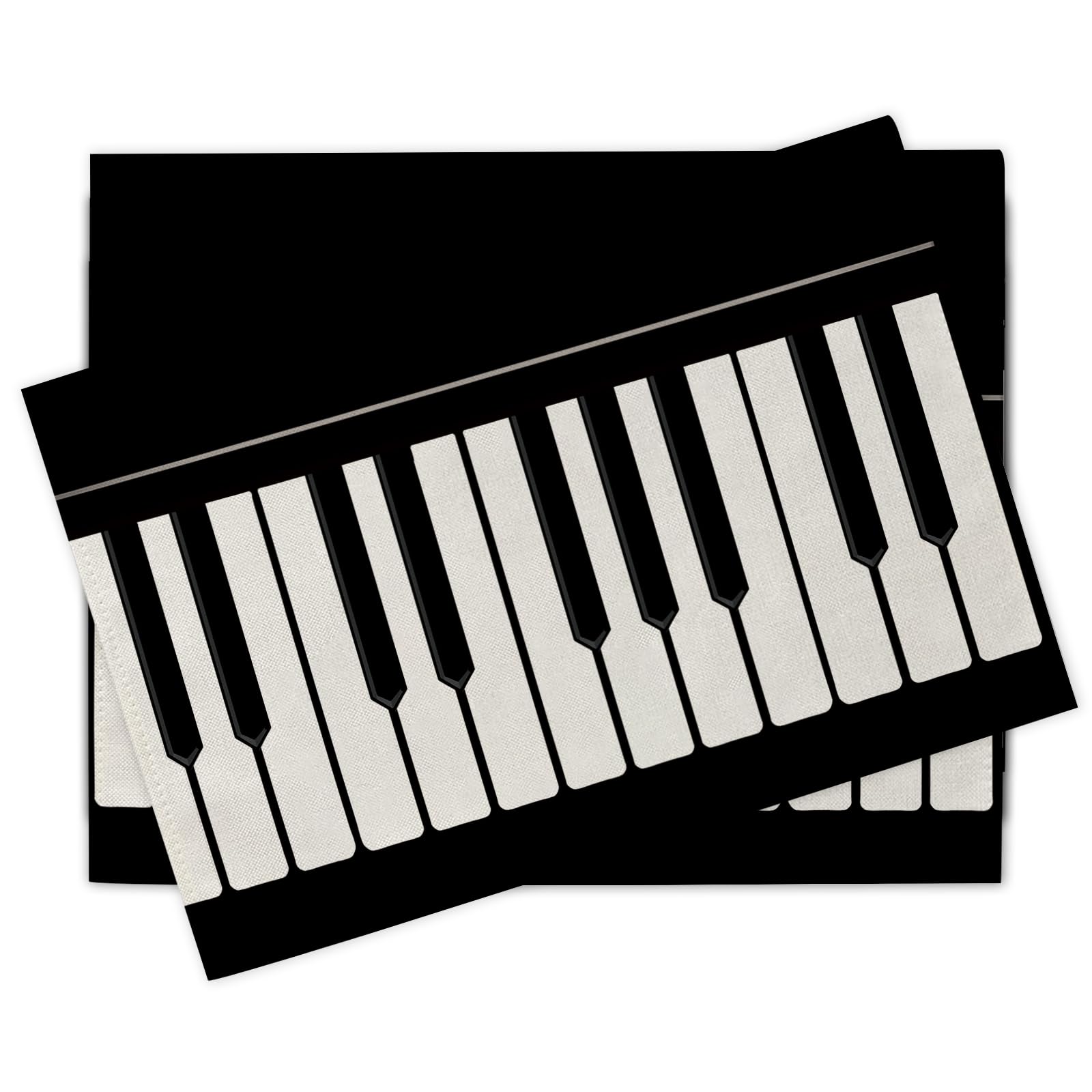 

Vintage Music Sheets Placemats Set of 4, Retro Musical Notes Staff Dining Place Mats Table Decor Music Lover Gift 4Pcs-12 X18