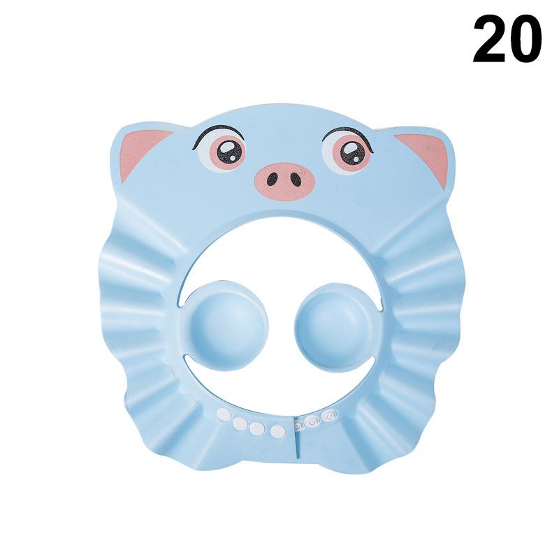 Verstellbare Cartoon Baby Shampoo Kappe Wasserdichter Spritzschutz Badevisier Hut Langlebiger Säuglings Haarschutz Für Dusche