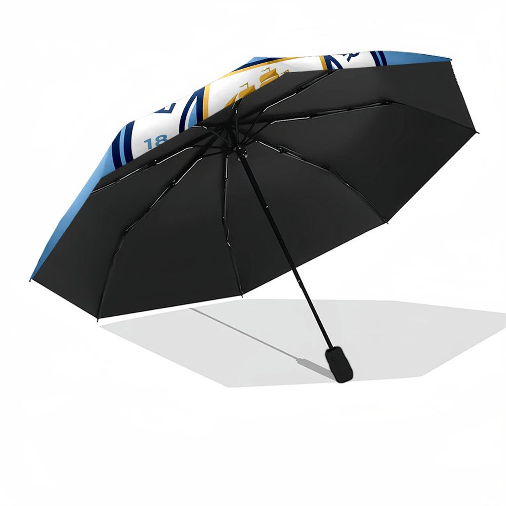Manchester City Customize Your Name Umbrella Outdoor Automatic Umbrella Compact Durable 8-Rib Compact Design All-Season Umbrella for Travel
