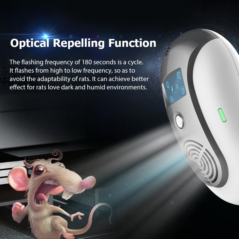 Plug in Ultrasonic Pest Repellent Portable Electric Mosquito Rat Repeller with Constant Or Variable Frequency Flashing