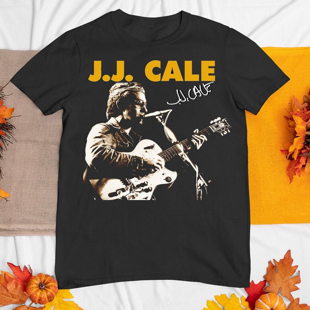 New Rare J. J. Cale Tour Collection Singer Black All Size Shirt 1N2359