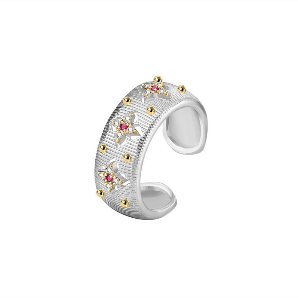 Fashionable Retro Ring, Niche High-end Ring, Court Brushed Craft, Handmade Jewelry