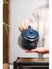 Authentic Yixing Zisha Palace Lantern Teapot: Aged Sky Blue Clay, Green Mountain Setting, High-End Tea Set