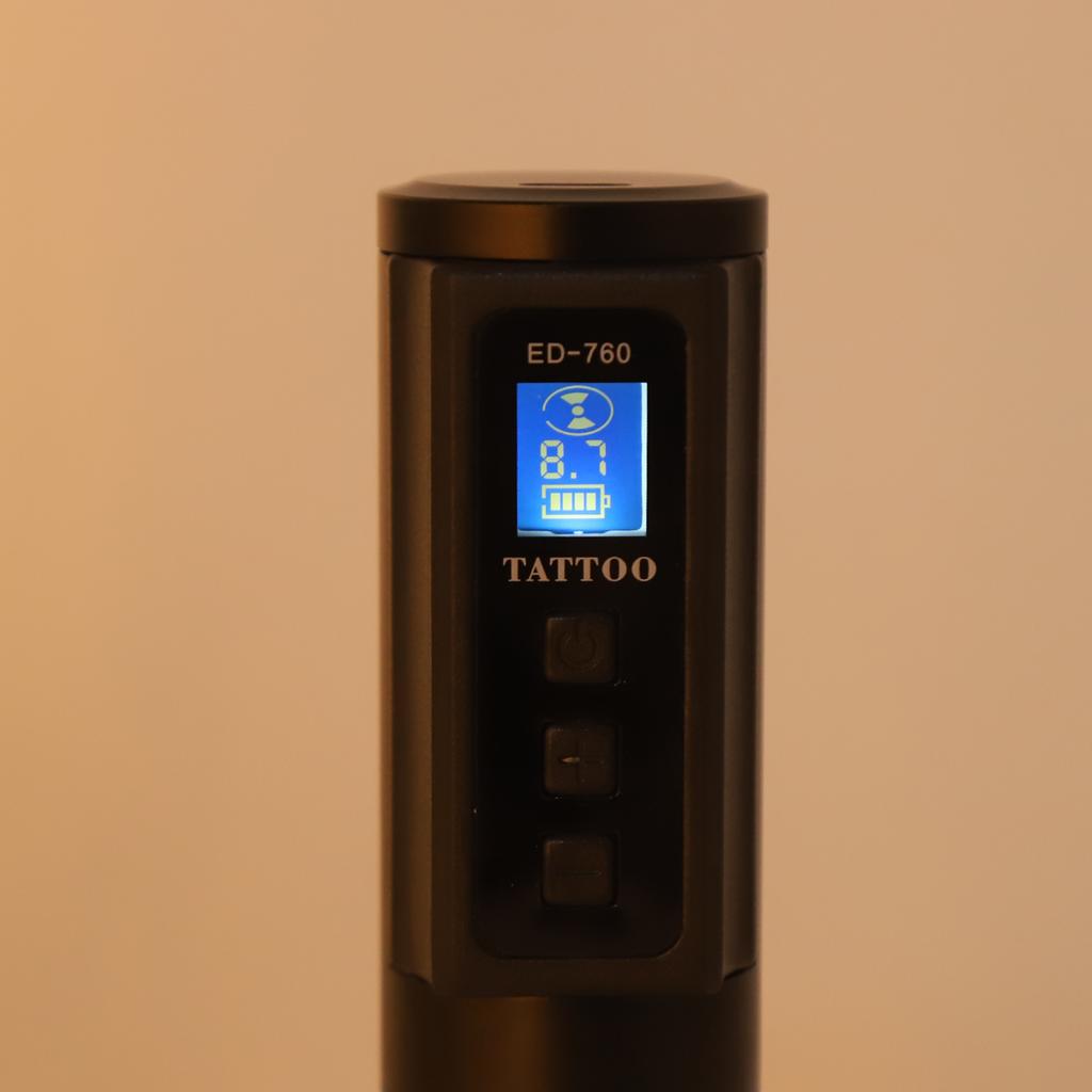Cordless Tattoo Pen Machine Aluminum Alloy Frame Digital Display High Speed Tattoo Machine