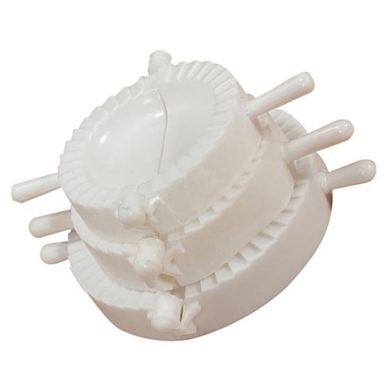 3Pcs/Set Dumpling Clamp Labor-saving Dumpling Maker Wear Resistant 3 Sizes Dumpling Mold for Kitchen