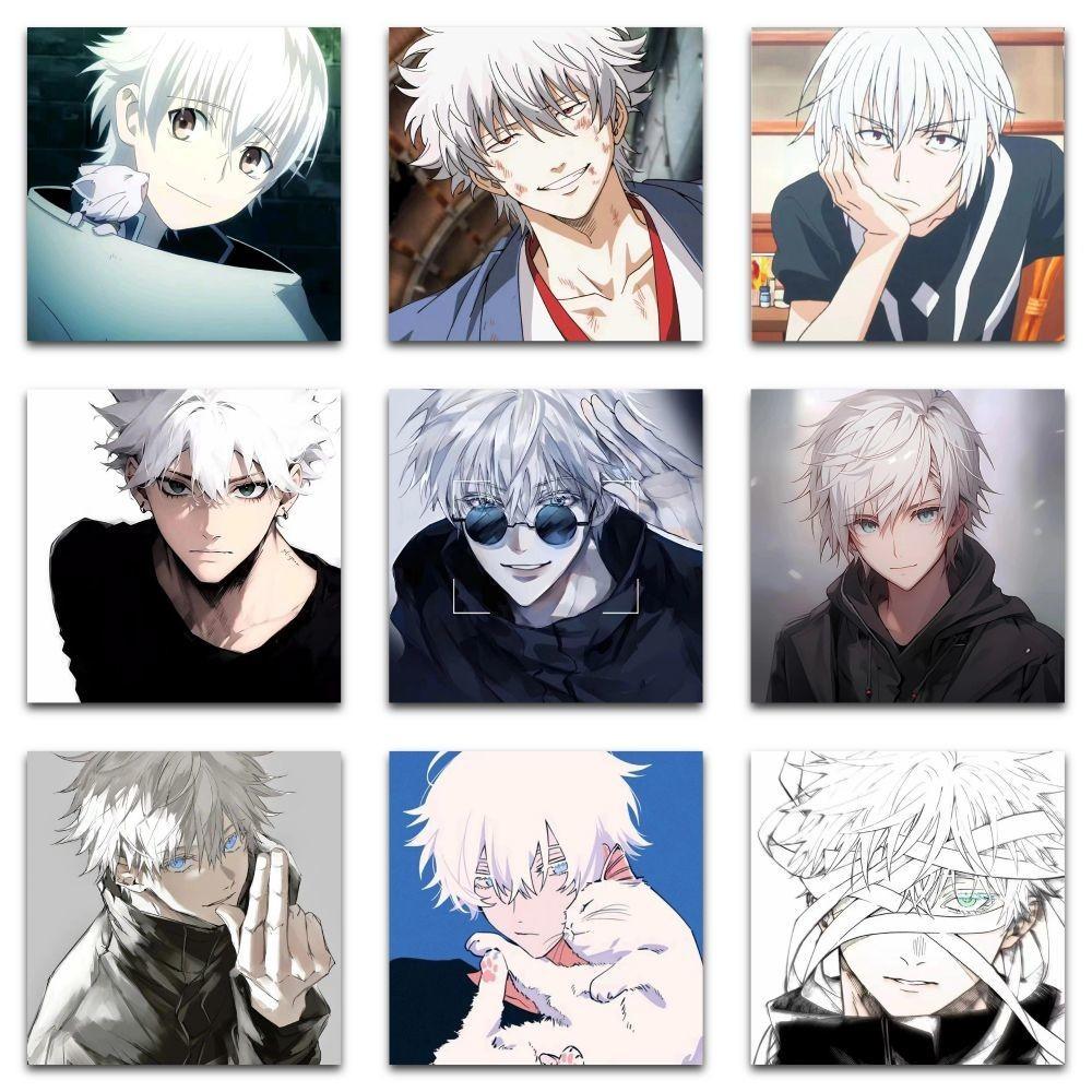 59PCS Manga White-Haired Handsome Guy Stickers - Stylish Decor for Notebooks, Phones & DIY Projects AnimeWorlds Store