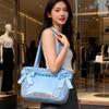 New Girls Large Capacity Dopamine Cute Kawaii Ulzzang Ita Bag Y2K Ribbon Bow Japanese Women Sweet Shoulder Tote Bag