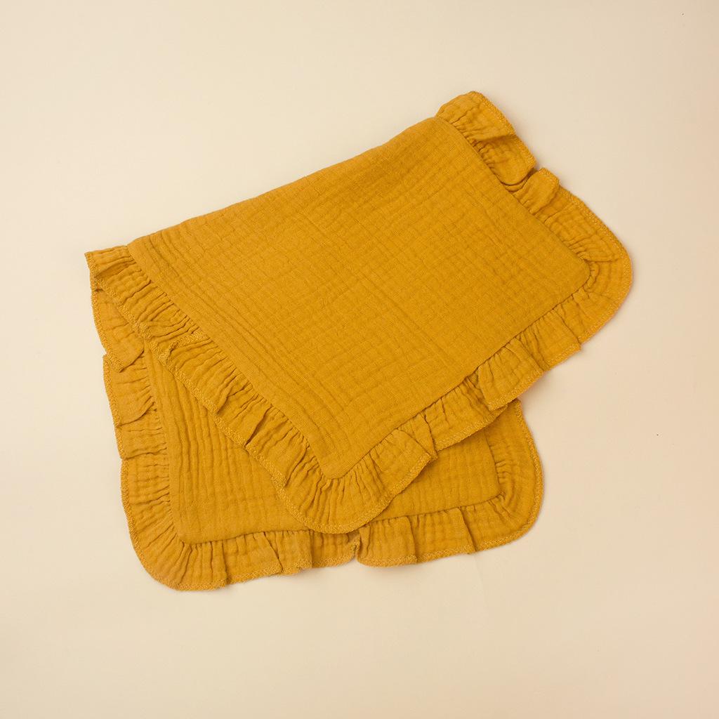 100% Cotton Baby Gauze Comfort Cloth: Newborn Multi-functional Handkerchief, Burp Cloth, Ruffle Towel, Soft & Skin-friendly.
