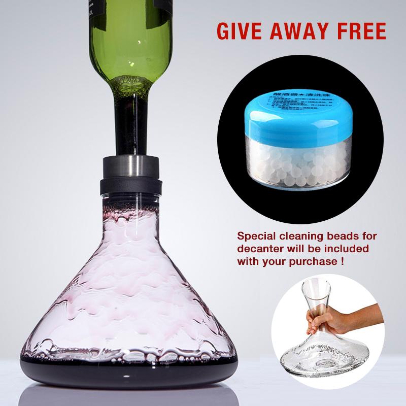 Breathing Waterfall Wine Separator Champagne Decanter Crystal Bar Home Wine Bar Tools Bar Party Decoration Ornaments/Transparent