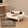 Wooden Elevated Cat Sofa Bed Soft Raised with Frame Pet