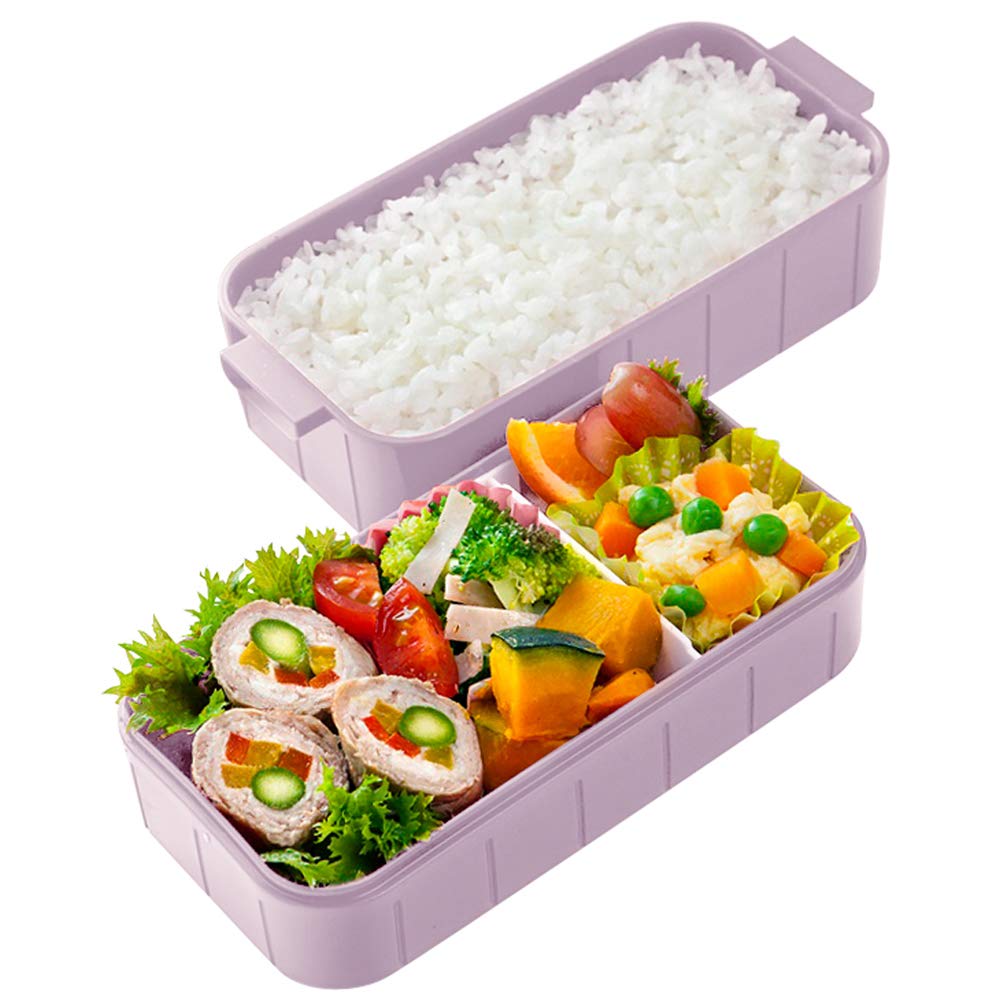 Skater Lunch Made in YZW3 Two-Tier Box, 600ml, Swimmer/Space Boy, Japan,