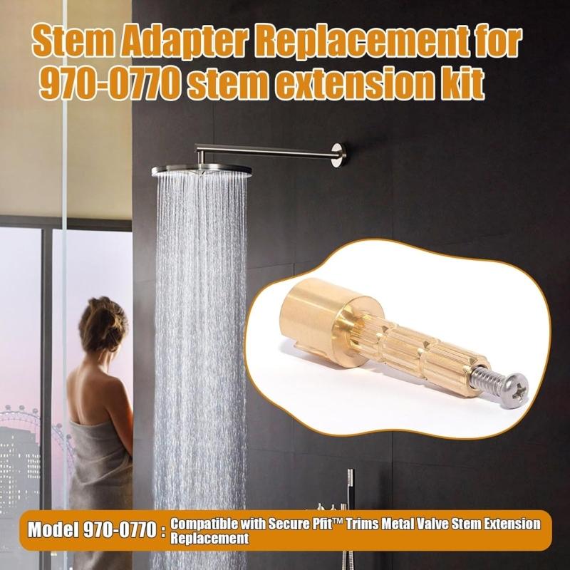 Universelle Ventile Schaftverlängerungsadapter Starkes Metall Duschgriffverlängerer 970~0770 Ersatz für Geräteverwendung