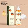 Reisegröße Körperwäsche Kaki-Waschung, 100 ml Sanftes Peeling-Duschgel mit frischem Tiefenreinigung-Fruchtduft, Milder täglicher Reiniger für
