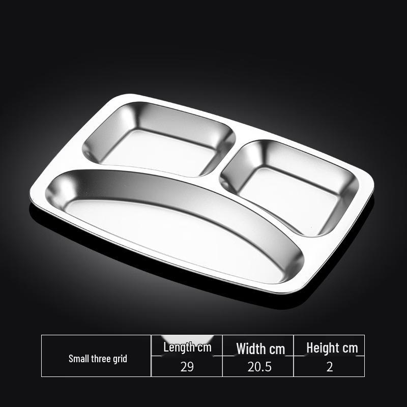 Langxi Stainless Steel Divided Lunch Tray 304 Material
