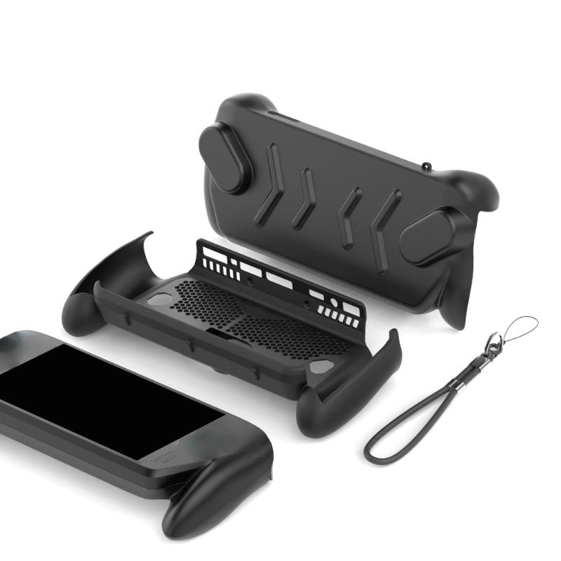 Gamepad Housing for ROG X Protective Cover Case Game Console Scratchproof Upper Bottom Shell with Kickstand