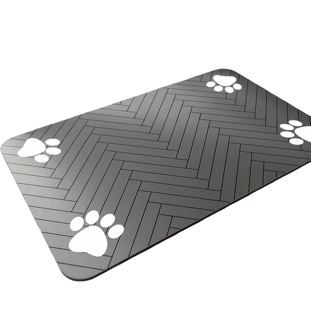 Gummiunterseite Haustiernapfmatten Wasserdicht Saugfähig Haustier Tischset Haustier Katze Hund Füttermatte Hunde Fütterung