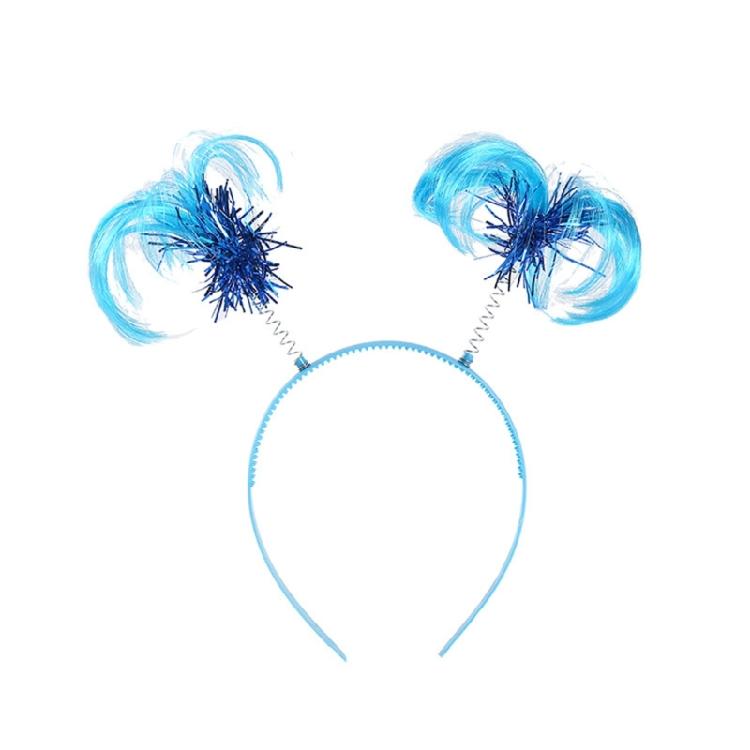 

Multicolor Tinsel Wrapped Ponytails Headbopper Girls Kids Hair Feathers Supplies 1