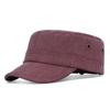 BOTVELA Men Women Cotton Twill Army Cap Adjustable Military Hat Vintage Flat Top Cap