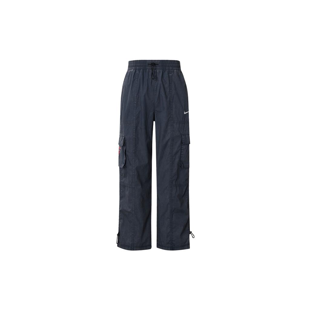 Nike Vêtements de sport Tissé Logo Brodé Sergé Lavé Pantalon Cargo Femme Bleu Éclair HF6290449