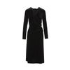 Women's French Style V-Neck Velvet Long Dress