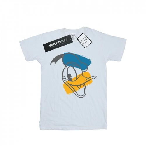 Disney Womens/Ladies Donald Duck Head Cotton Boyfriend T-Shirt