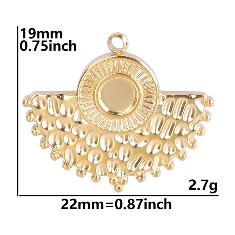 6pcs Sun Moon Stainless Steel Charms For Jewelry Making Bulk Flower Pendant Charm Gold Color Breloque Acier Inoxydable Pendant