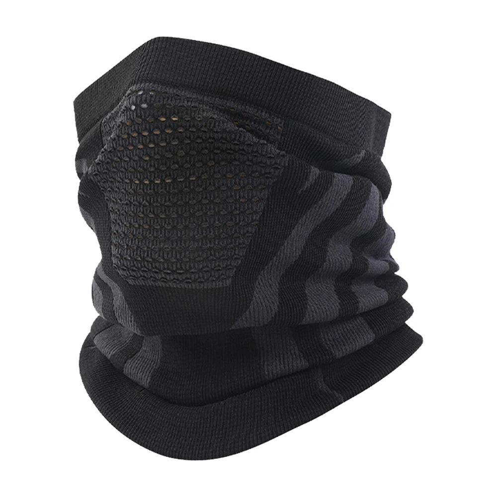 

1PC Unisex Winter Breathable Warm Ski Mask Bike Motorcycle Half Face Mask Scarf Outdoor Sports Running Hiking Cycling MASK чёрный