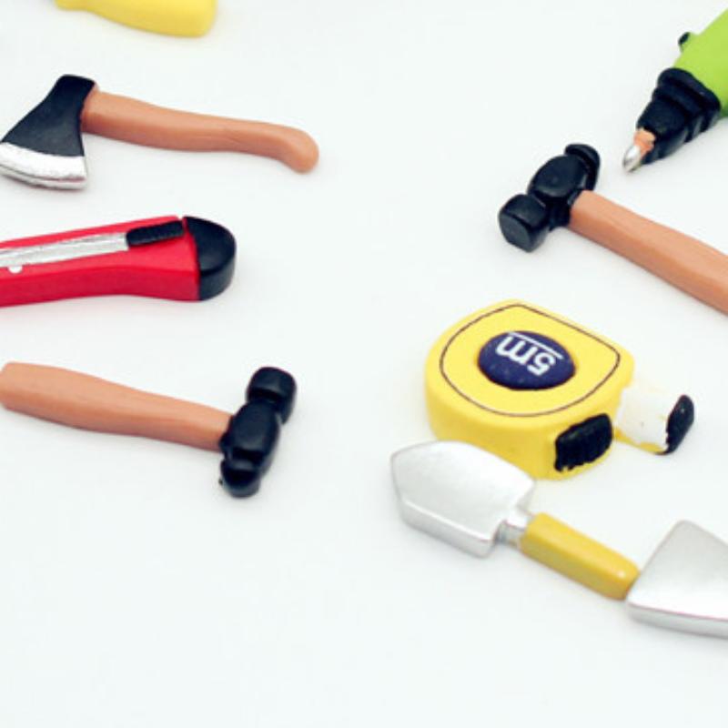 1 Sada 1:12 Miniaturní krabička na nářadí pro domeček pro panenky Ručně vyráběné sady nářadí Model Nábytkové doplňky Pro dekoraci domečku pro panenky Hračky Dekorativní rekvizity