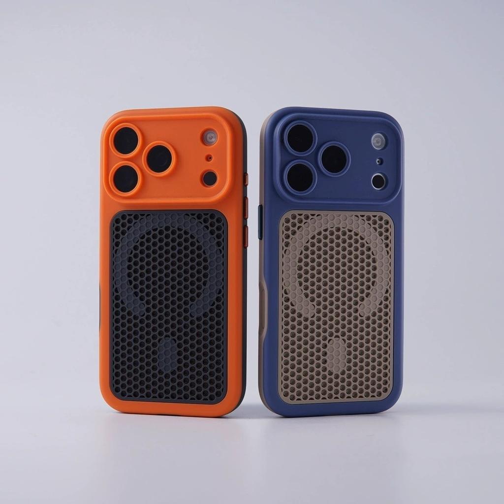 Skin-sensitive heat dissipation magnetic attraction is suitable for iPhone18promax matte mobile phone case Apple 17 all-inclusive anti-drop PC hard
