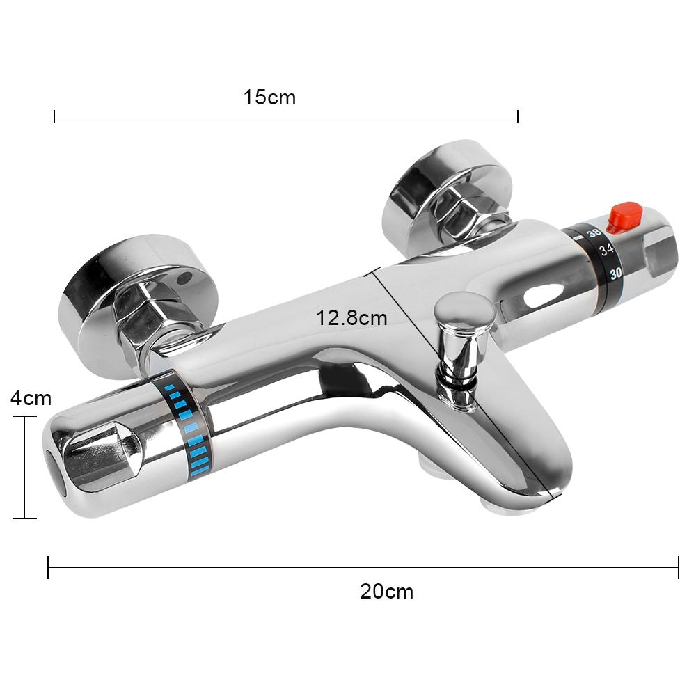 Robinet de baignoire Outil de salle de bain Mitigeur de salle de bain Mélangeur eau chaude et froide Robinet thermostatique Robinet de douche thermostatique