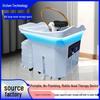 Portable Shampoo Basin with No Plumbing, Water Circulation, Constant Temperature, Top & Bottom Inlet for Salon Head Therapy