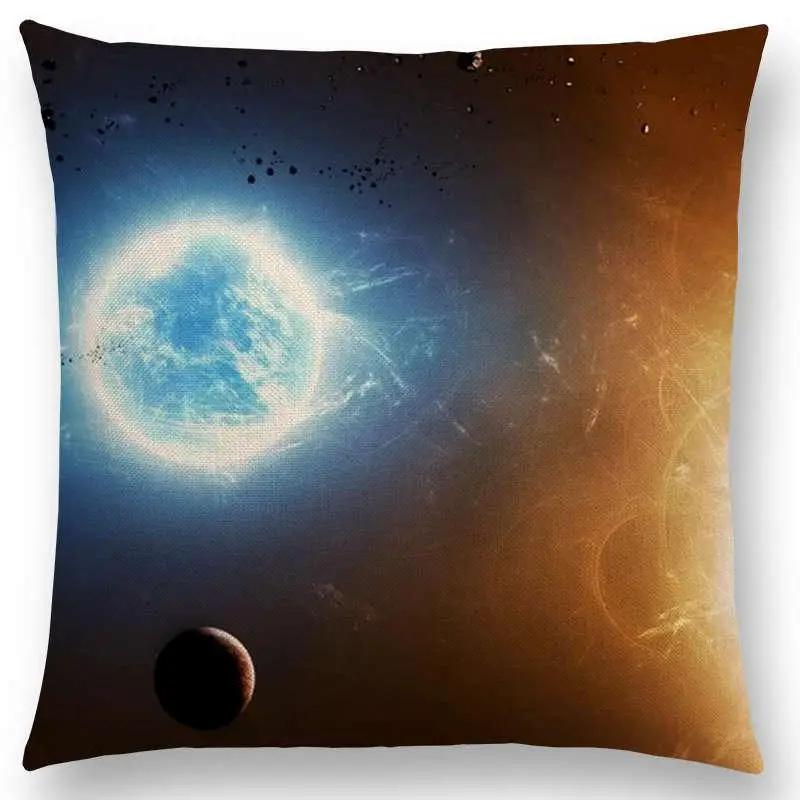 Beautiful Planets  Cushion Cover  Space Home Decor Sofa Throw Pillow Case Aesthetic Pillow Cover Housse De Coussin