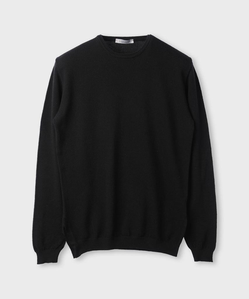 PANICALE Cotton Cutout Knit Shirt 4 Colors