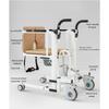 Patient Chair Hydraulic Transferred Lift Wheelchair w/180°Split Seat And Table