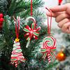 8 Pieces Christmas Candy Ornaments Lollipop Ornament Xmas Decor Candy Cane Hanging Decorations Fake Candy Canes Crafts for Xmas