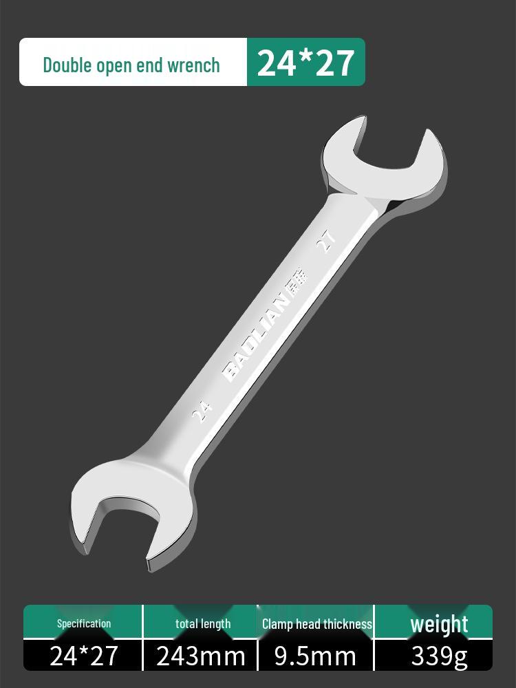 Ultra-Thin Double-Headed Dead Blow Open-End Wrench 8/10, No. 10, Small 14/17 Fork Board Fixing Tool