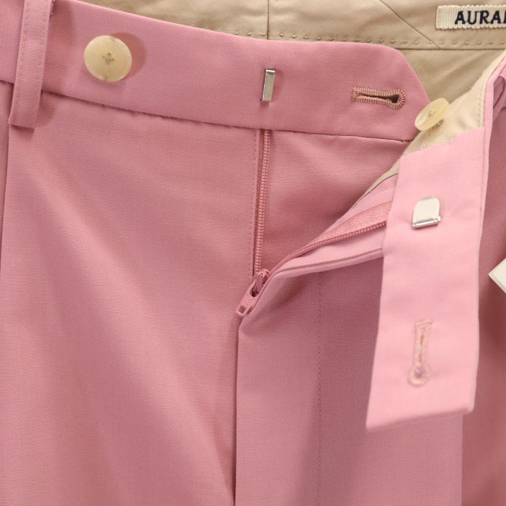 Unused AURALEE Made In Japan Wool Tack Shorts Pink Women Used