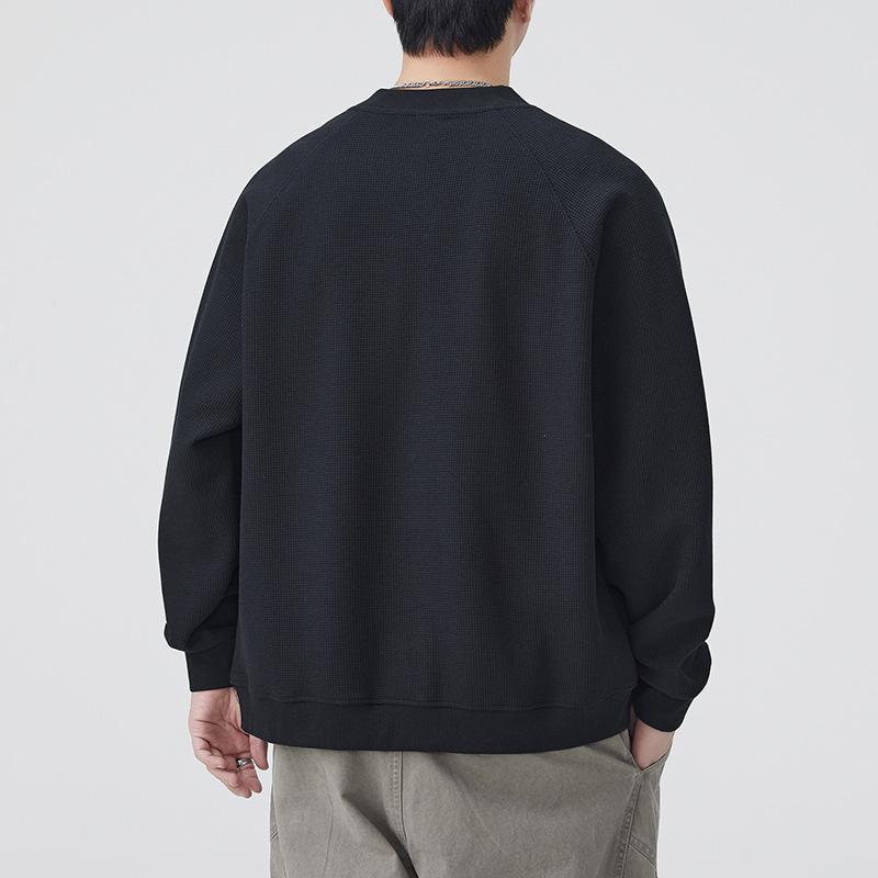 Anyang 2026 Autumn Men's Heavyweight Button Cardigan: Trendy, Loose, Casual Jacket
