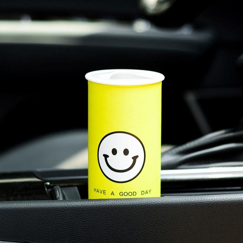 7 Inch Car Cup Holder Tissue Box Cylindrical Vehicle Paper Towel Box