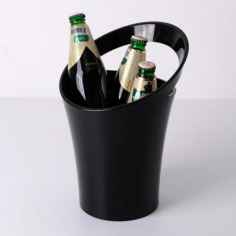 PS Transparent Champagne Bucket Special Acrylic Round Ice Buckets Wine Holder Bucket
