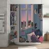 Aesthetic Room Decor Shower Curtain Botanical Plants Witchy Cottagecore Home Decor Blackout Waterproof Bathroom Curtains
