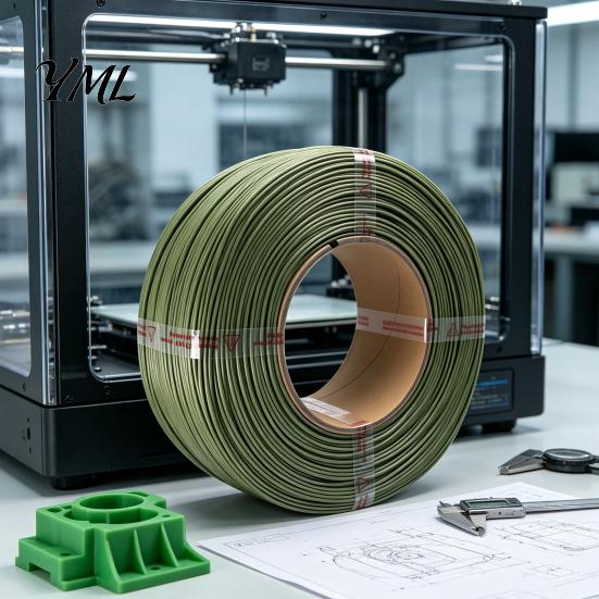 Model Making Supplies Matte PLA 3D Printer Filament, Spoolless Printing 1Kg 1.75mm Filament Roll Compatible with Most Printers