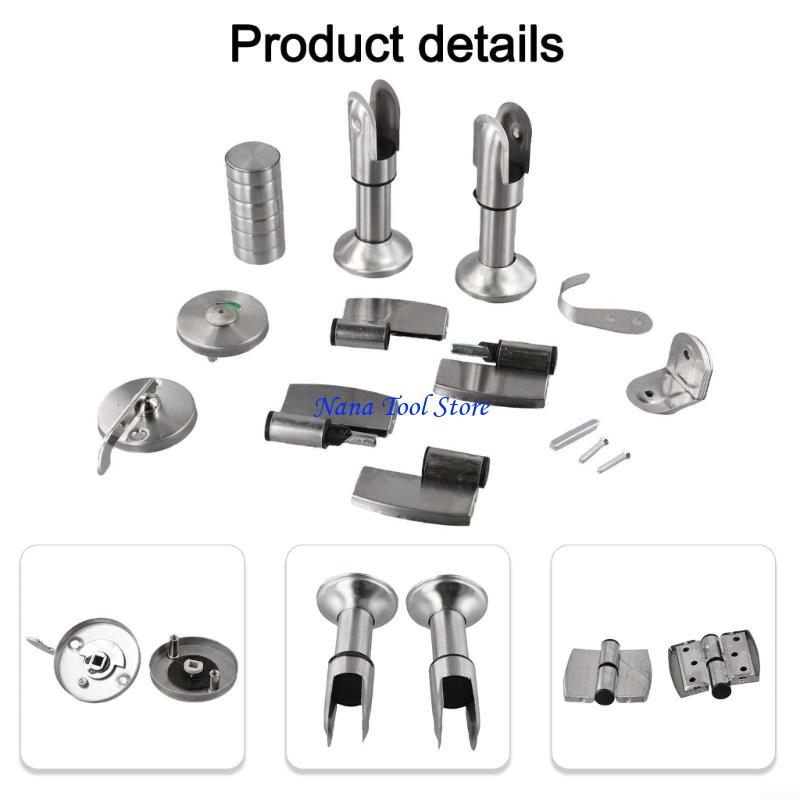 31GJ Restroom Support Hinges Door Lock Restroom Partition Fittings Enduring