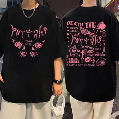 Melanie Martinez Portals Tour 2023 Print T-shirt Unisex Frauen Mode Ästhetik Übergroßen T Shirt Sommer Hip Hop Harajuku T-shirts